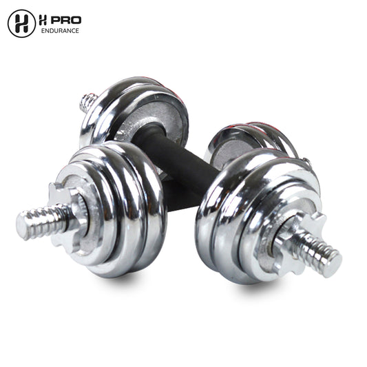 H PRO 15kg Premium Chrome Dumbbell