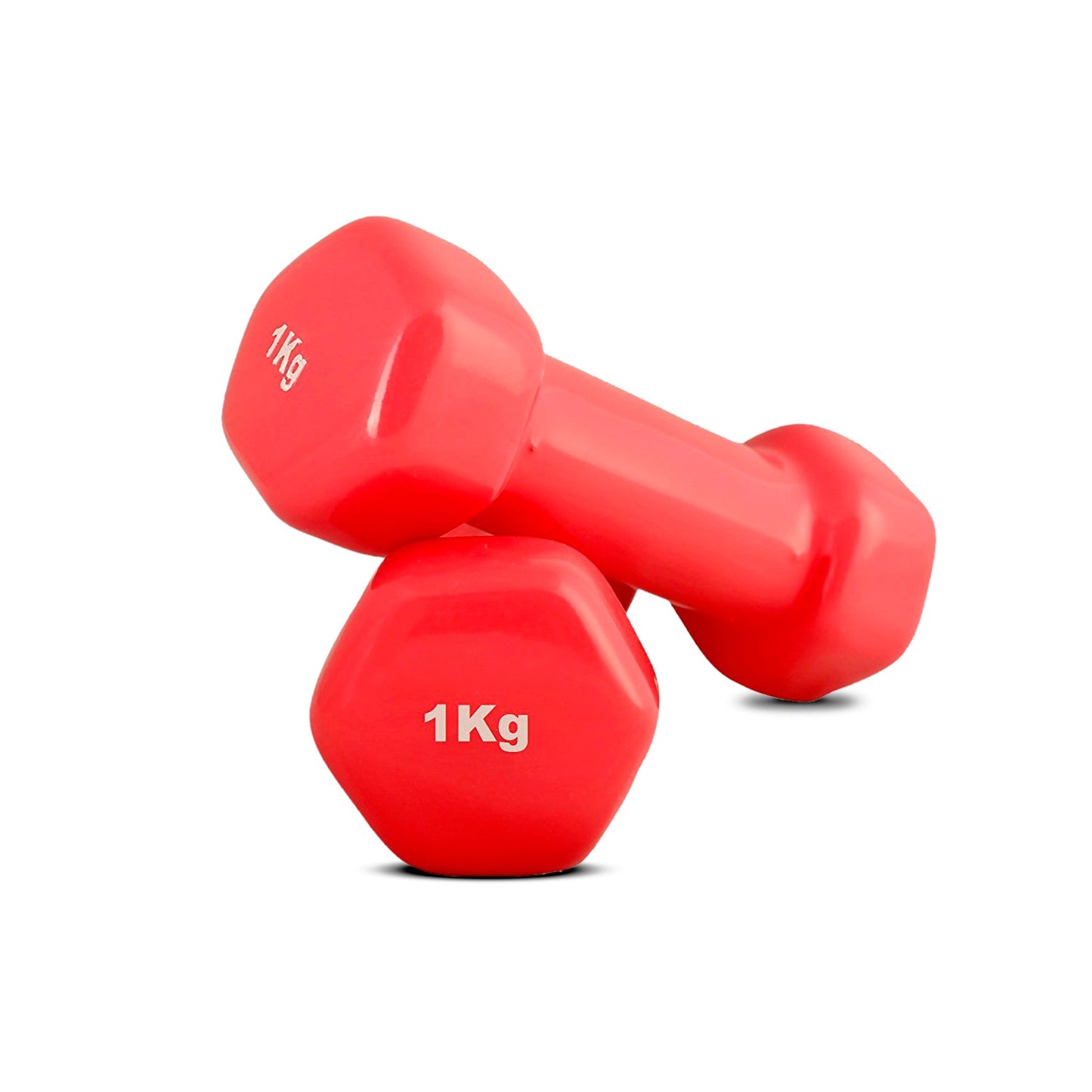 H PRO 1kg Vinyl Dumbbell (Set of 2, 1kg Each)