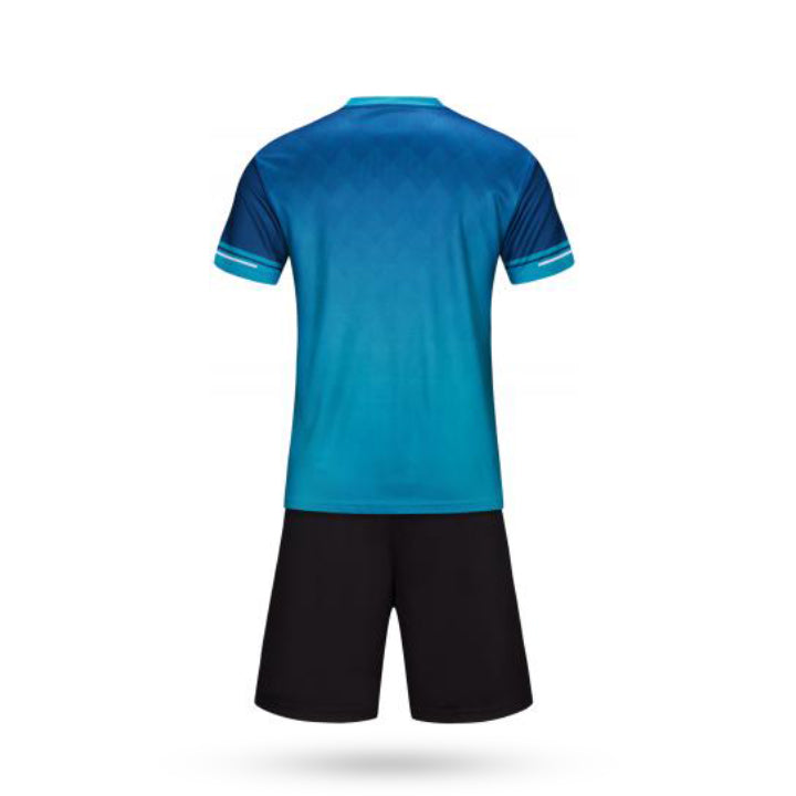 Blue Soccer Jersey with black short