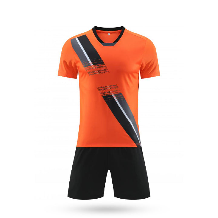 Custom Challenger Orange Soccer Kit with Black Short