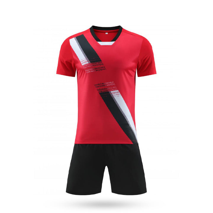 Custom Challenger Red Soccer Kit with Black Short