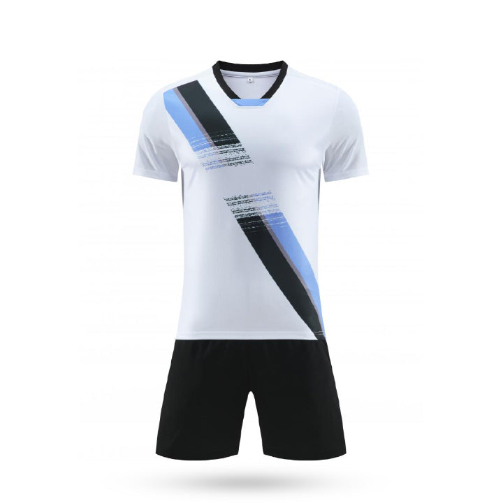 Custom Challenger White Soccer Kit with Black Short