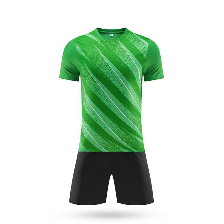 Custom Dominator Green Soccer Jersey with Black Short