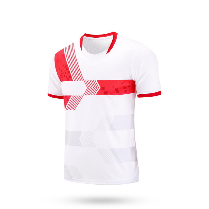 Custom Heritage White and Red Soccer Jersey