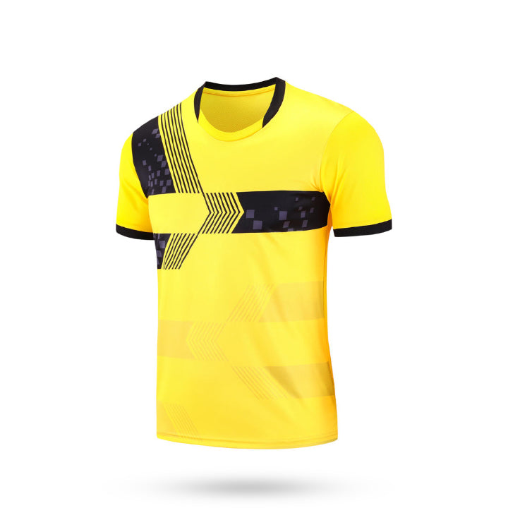 Custom Heritage Yellow and Black Soccer Jersey