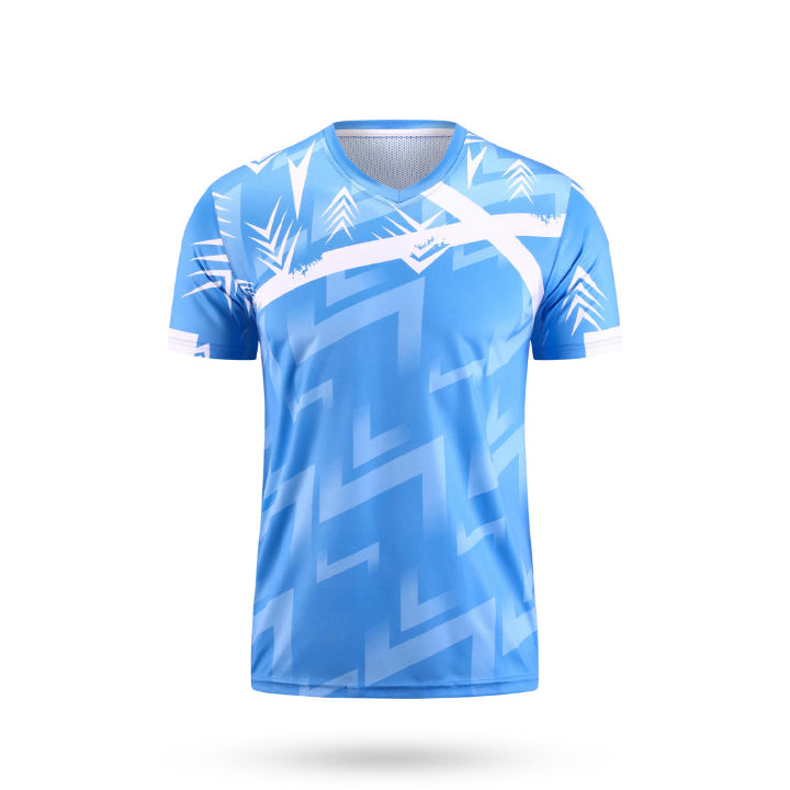 Custom ignition soccer jersey sky blue and white