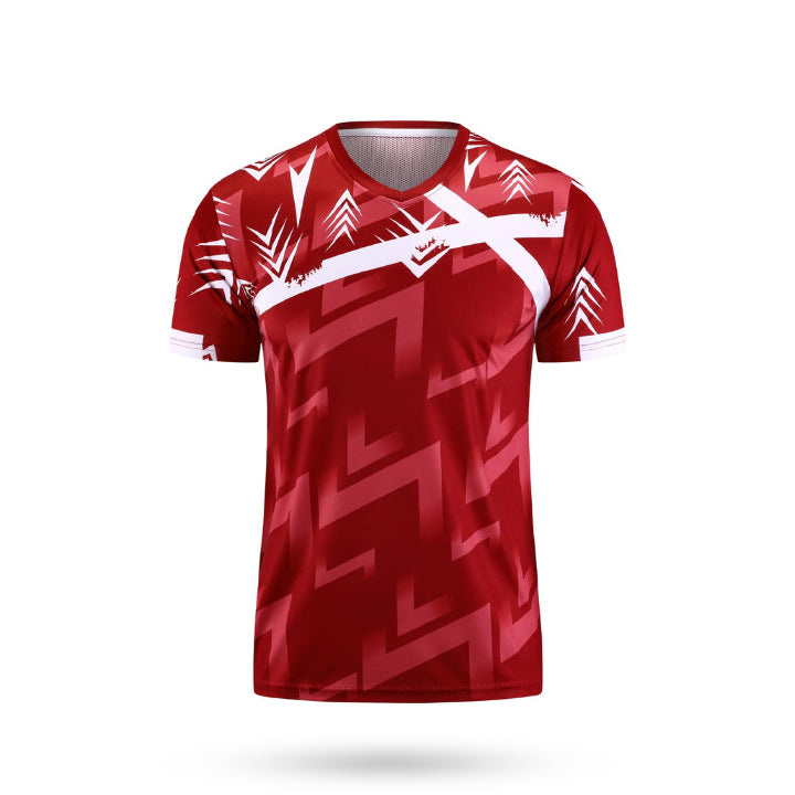 Custom ignition soccer jersey maroon and white