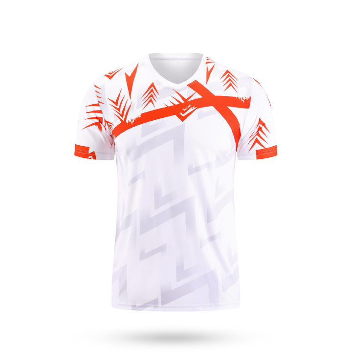 Custom ignition soccer jersey white and red