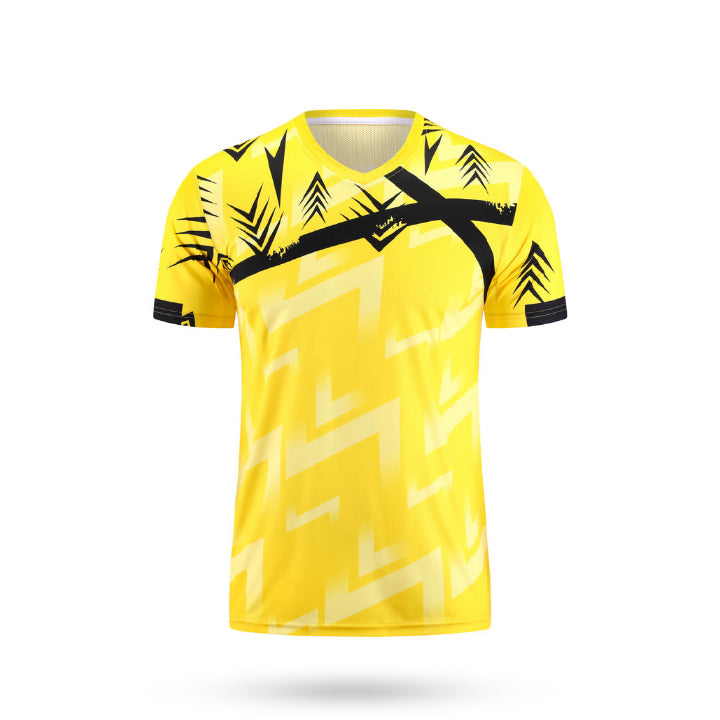 Custom ignition soccer jersey yellow and black