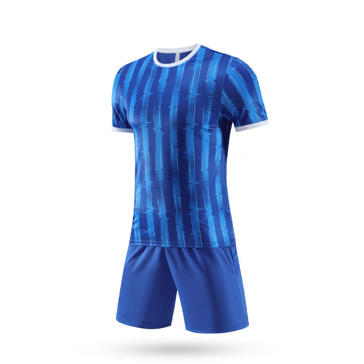 Custom Prestige Blue Soccer Kit with Blue short