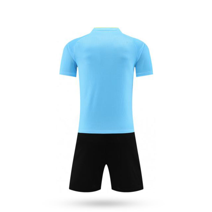 Custom Titan Edge Light Tail Soccer Jersey with Black Short - Back View