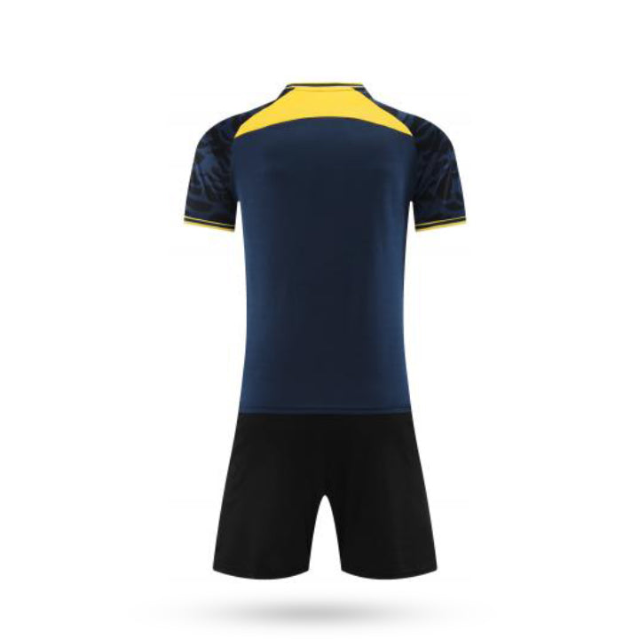 Custom Velocity X Tuna Soccer Jersey with Black Short Back View