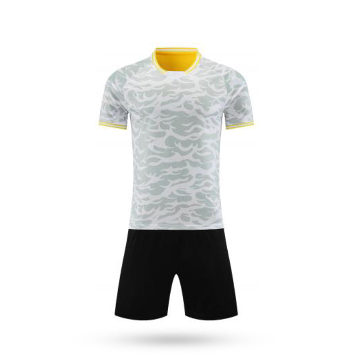 Custom Velocity X White Soccer Jersey with Black Short