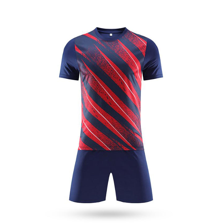 Custom Dominator Blue and Red Soccer Kit