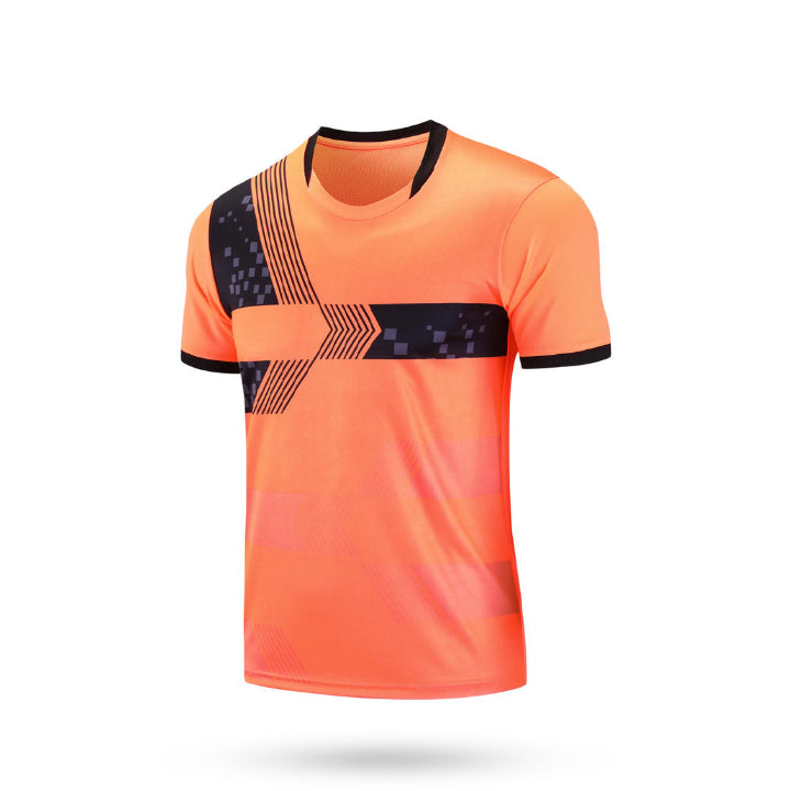 Custom Heritage Orange and black Soccer Jersey