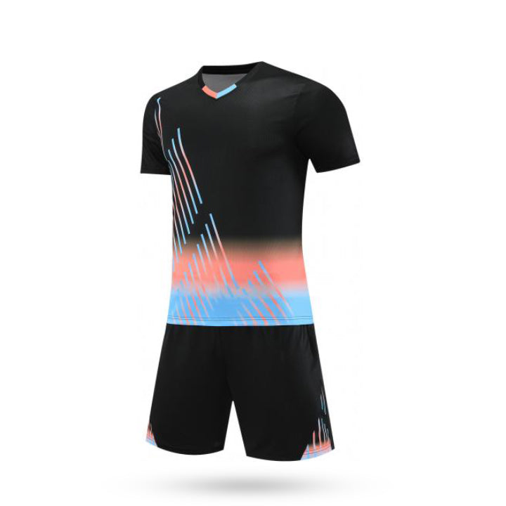 Legacy Luxe Black Soccer Jersey with Black Short
