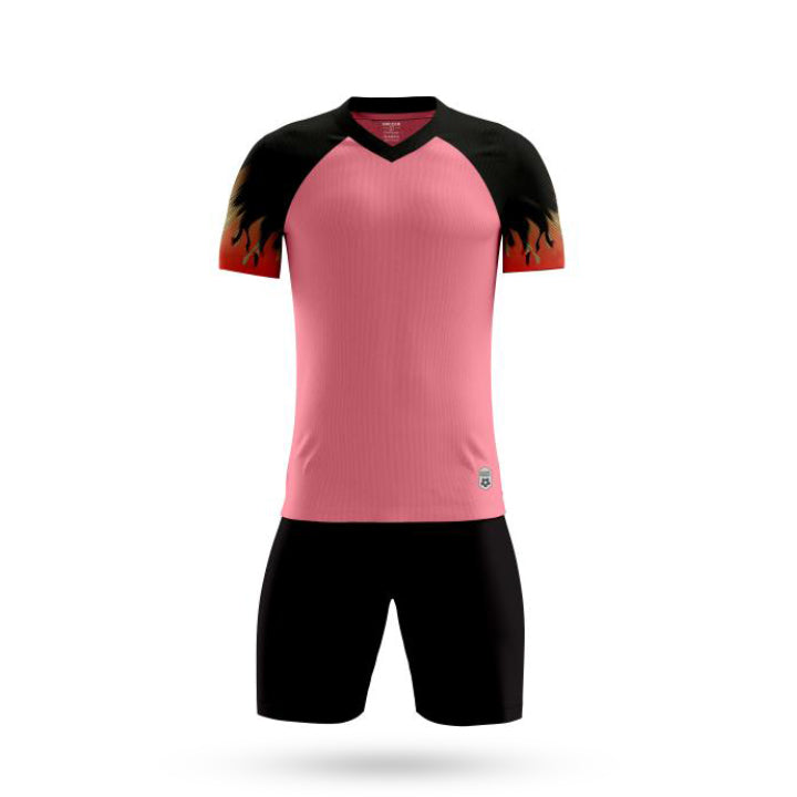 Pinnacle Performance Pink Soccer Jersey with Black Short 