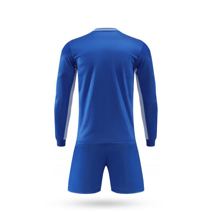 Custom Pulse Gear Blue Soccer Jersey Back view