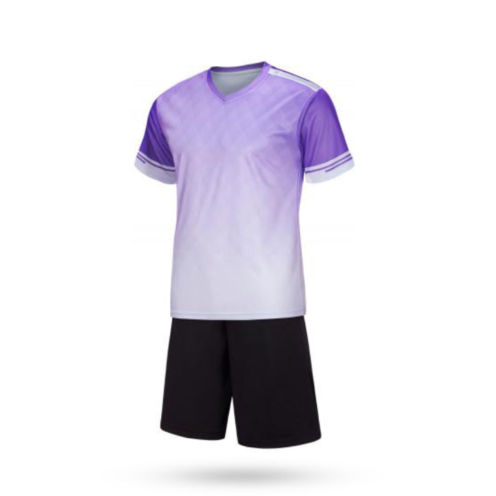 Purple Soccer Jersey with black short