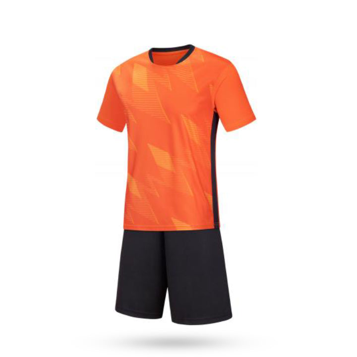 Orange Soccer Jersey with Blue Short