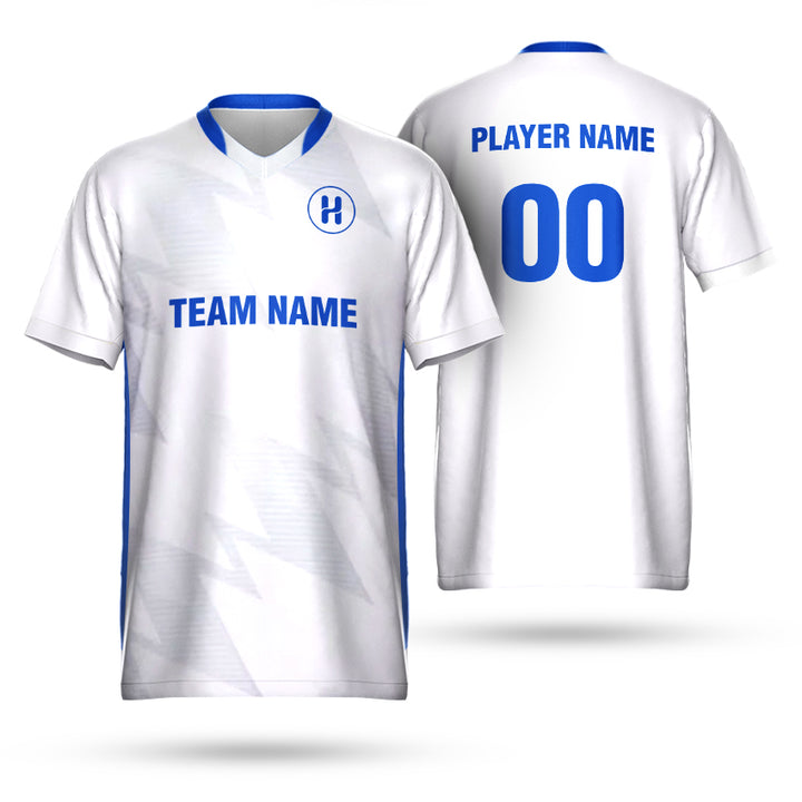 Striker Style Soccer Custom Jersey Front and Back view 