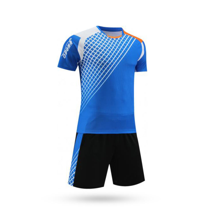Velocity Vibes Blue Soccer Jersey Front View