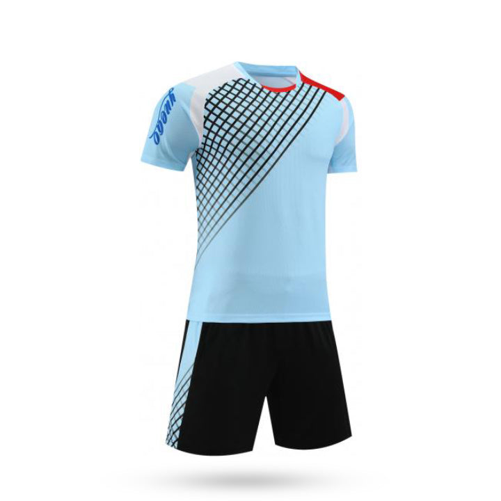 Velocity Vibes Custom Blue Lagoon Soccer Jersey with Black Shoot